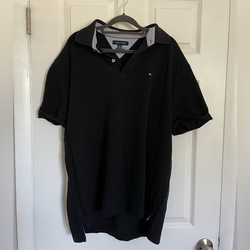 Tommy Hilfiger Black Polo Shirt